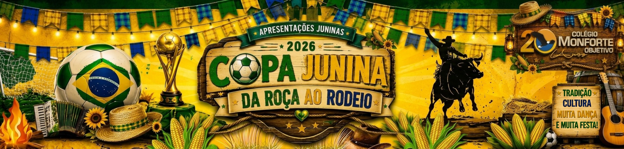 Apresentações Juninas 2026: Copa Junina — “Da Roça ao Rodeio”