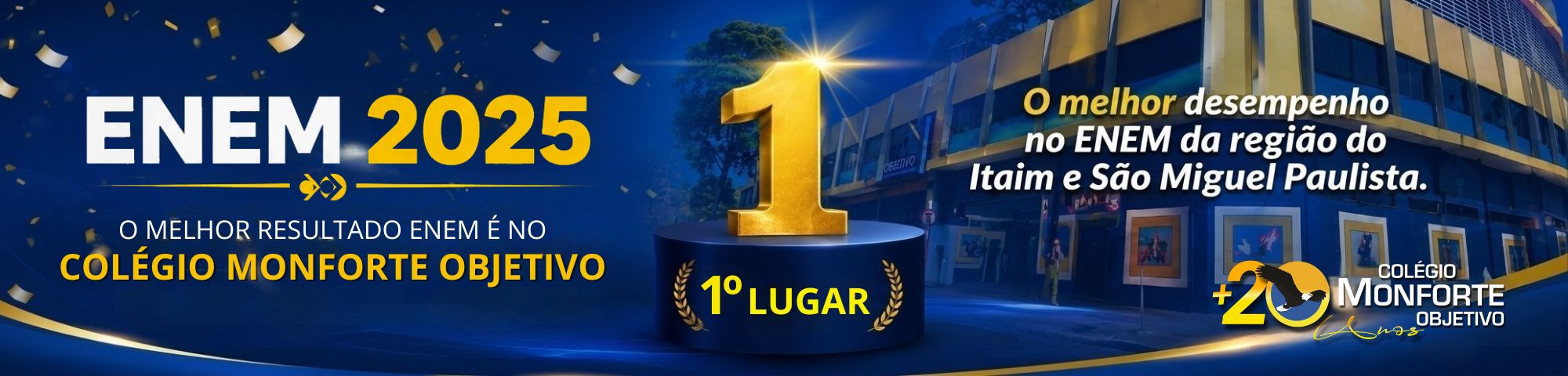 O melhor resultado do ENEM 2025 é do Colégio Monforte