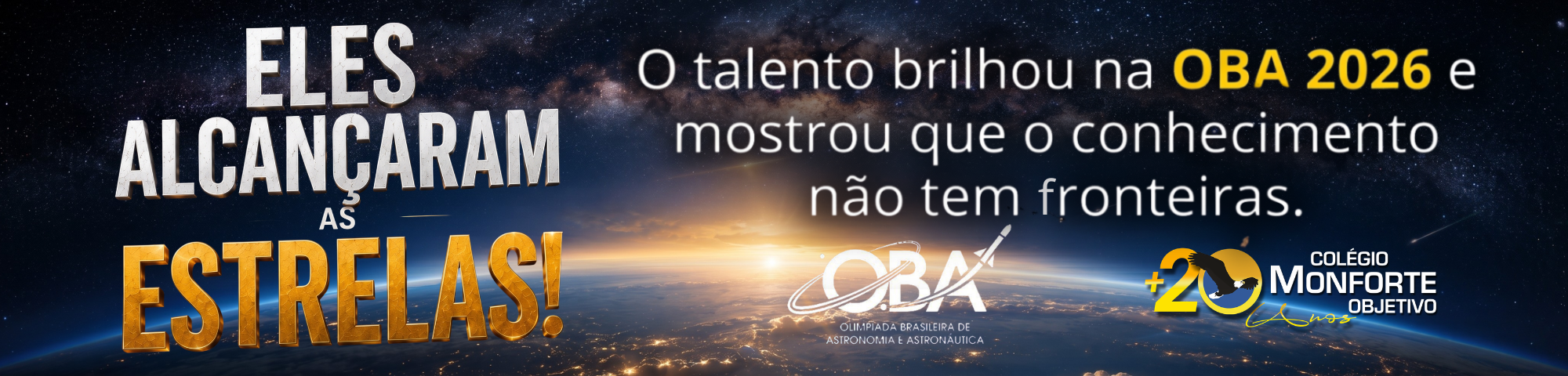 Excelência em Astronomia: Colégio Monforte conquista 15 medalhas na OBA 2026