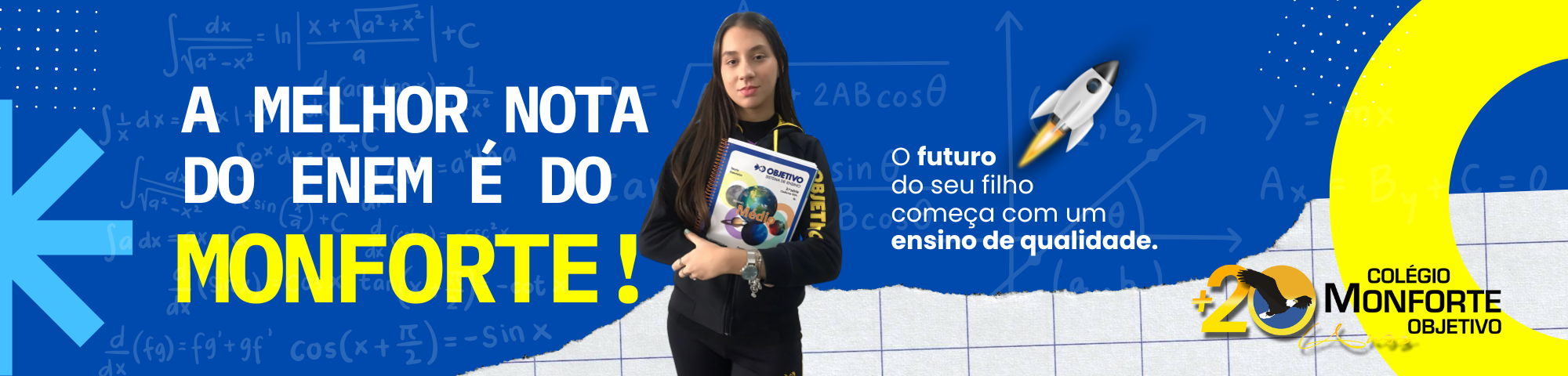 Colégio Monforte alcança a melhor nota do ENEM 2024 na região do Itaim Paulista