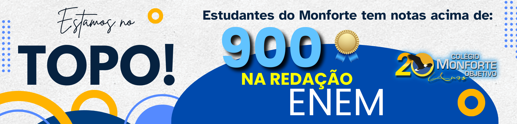 Ensino Médio do Colégio Monforte se destaca nacionalmente na redação do ENEM 2025