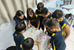 Alunos do 4.º ano B exploram os Poliedros de Platão em aula prática de Matemática